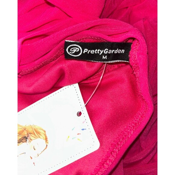 Women's Pretty Garden Off The Shoulder Ruched Bodycon Dress Size S - Picture 9 of 9